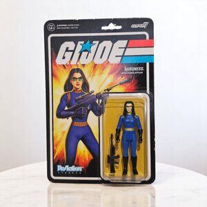 G.I. Joe ReAction Figures Wave 7 Baroness (Cartoon Dark Blue) Action Figure